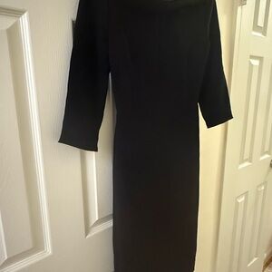 RACHEL Rachel Roy Elegant Black Long Sleeve Dress